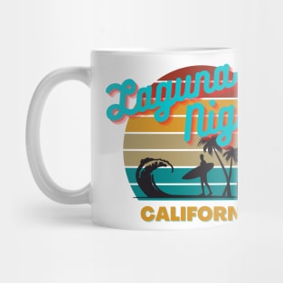 Laguna Niguel California Retro Vintage Sunset Graphic Design Mug